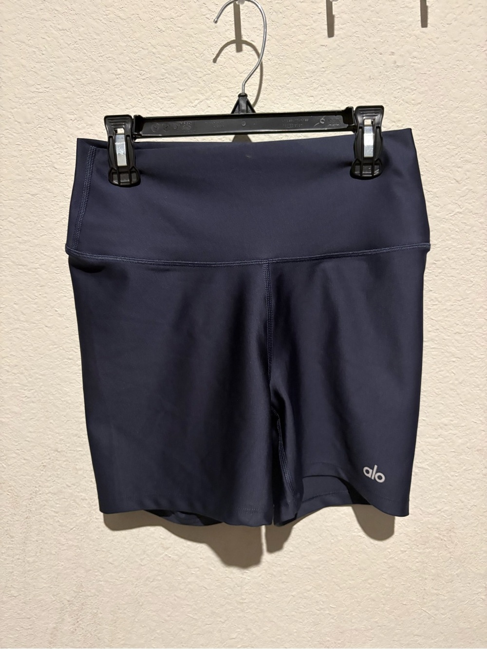 ALO Yoga Navy High-Rise Bike Shorts